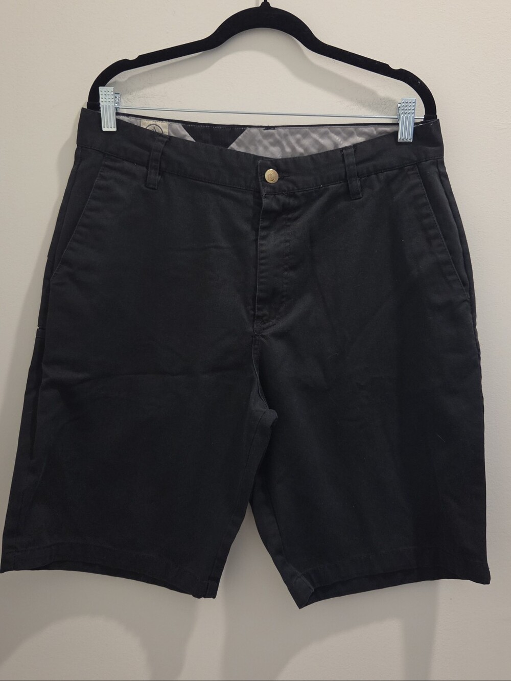 Black Volcom Men's Y2K Skate Shorts Surf Casual Summer Beach